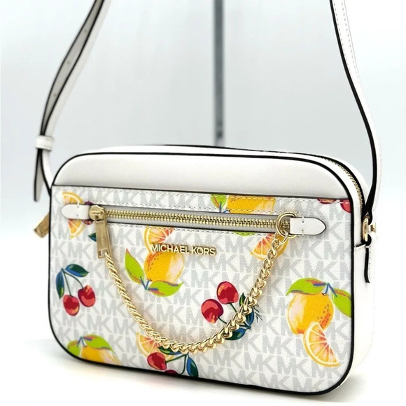 Michael Kors Large EW Zip Chain Xbody
Crossbody Bag Optic White